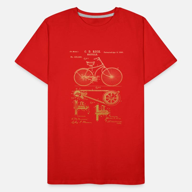 Bicycle diagram 1890 Bicycle Patent love Gift Idea