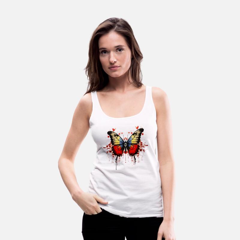Bloody Butterfly elegant streetwear t-shirt