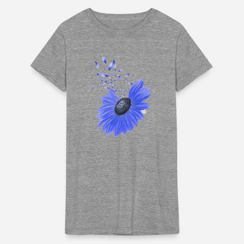 Blue Sunflower Petals