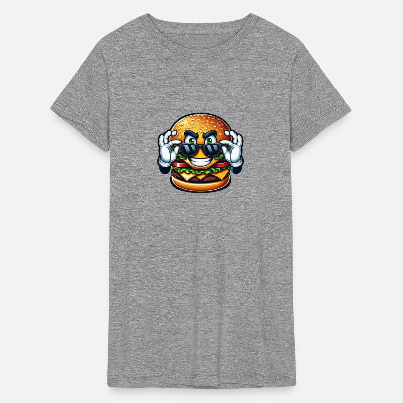 Cool Burger Comic Fast Food Enthusiast