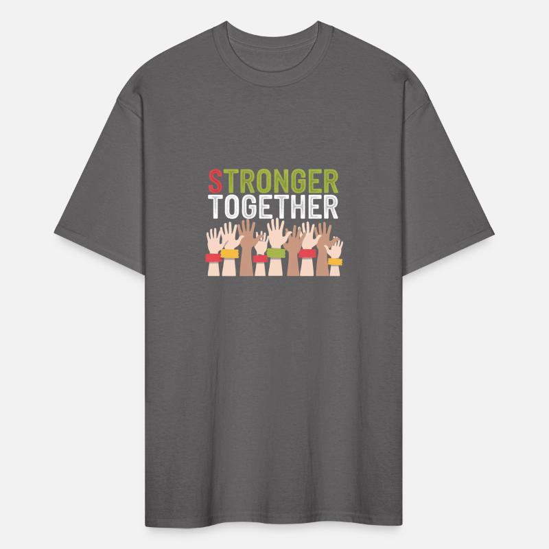 Stronger Together Hands Diverse Unity T-Shirts