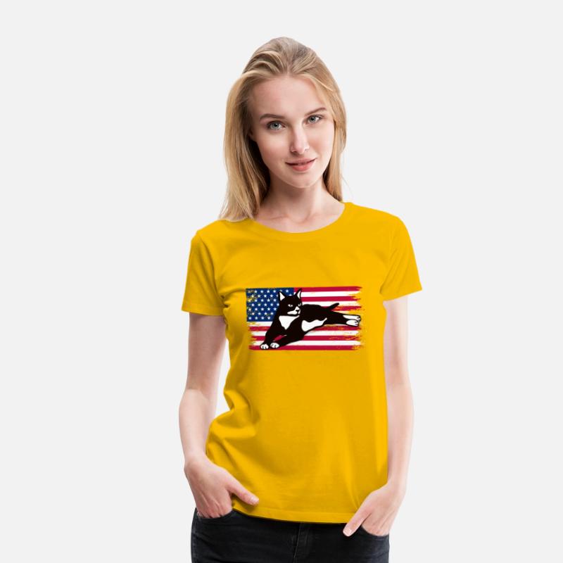 Tuxedo Cat American Flag Glasses 4Th Of July Tuxed
