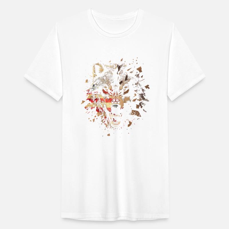 wolf American Flag Patriotic 4th july Gift Veteran