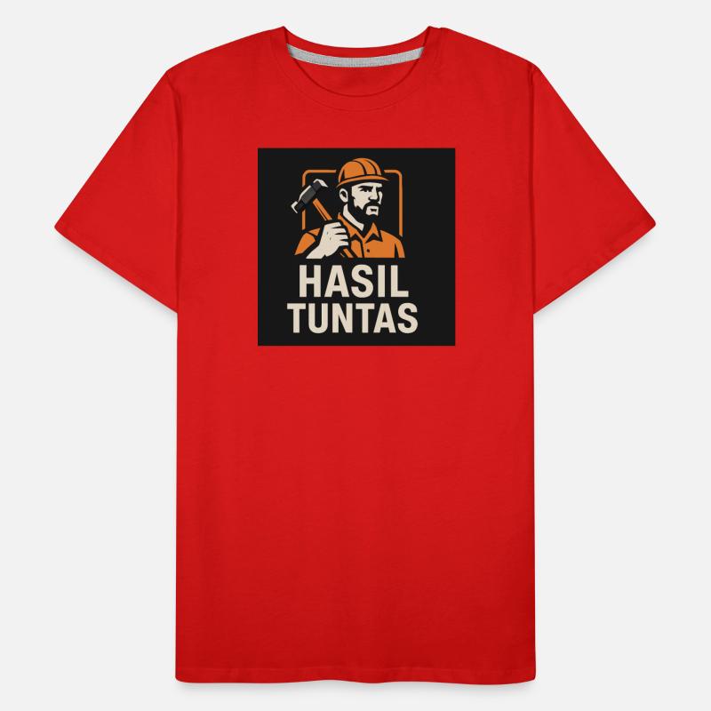 Worker with Hammer Hasil Tuntas Motif