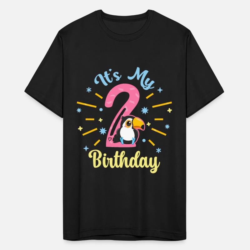 2nd Birthday 2 Year Old Birth Girl Tropical Toucan
