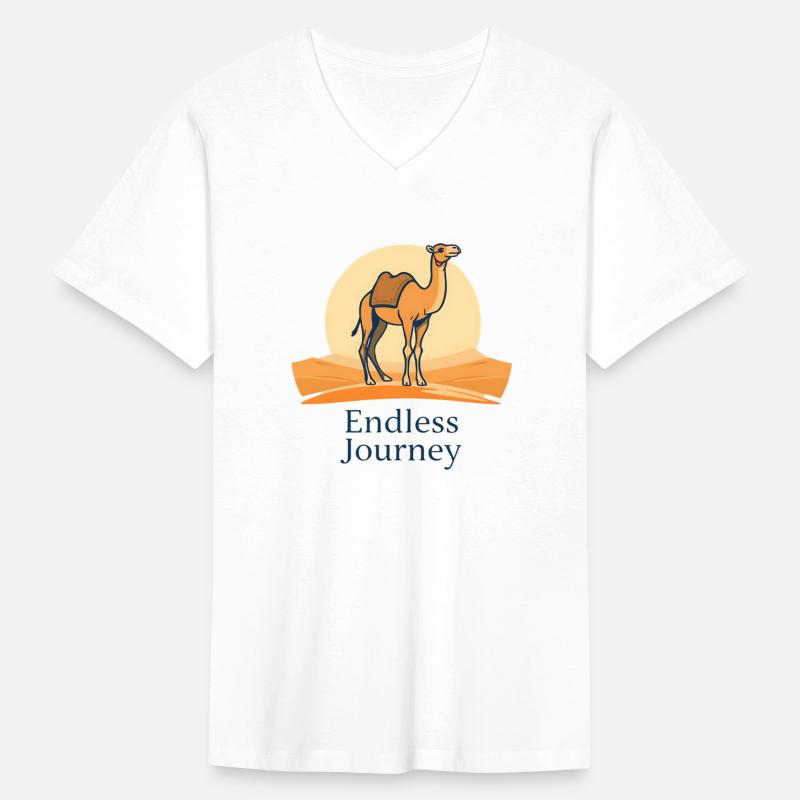 a camel over a desert backdrop with sun halos