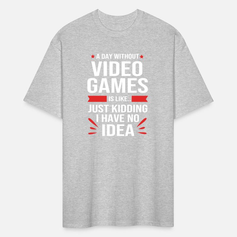 A Day Without Video Games Funny Video Gamer Men