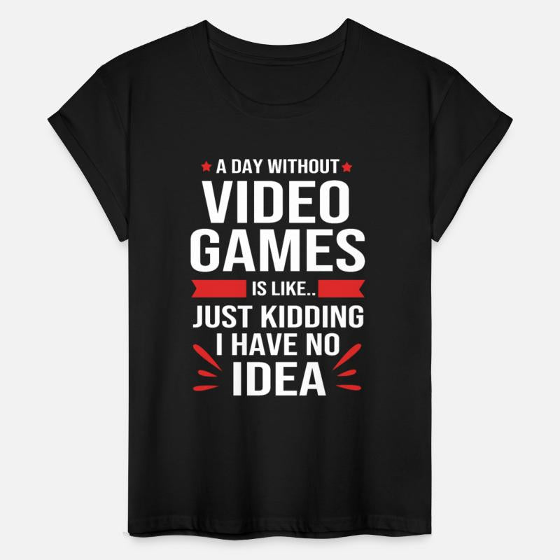 A Day Without Video Games Funny Video Gamer Men