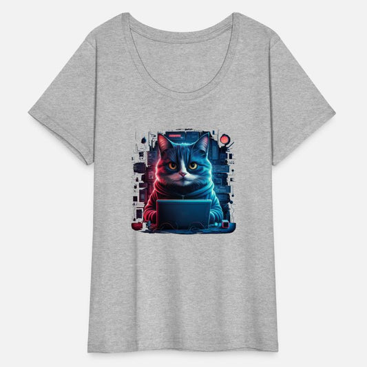 A sleek and stealthy cat hacker