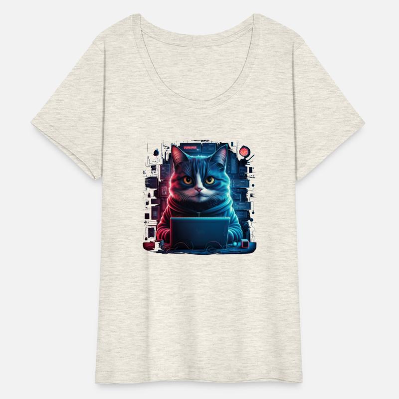 A sleek and stealthy cat hacker