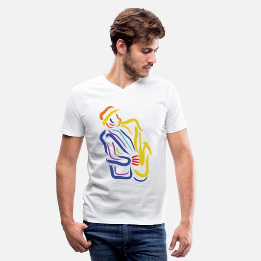 Abstract Saxophonist Jazz Musician - For Saxophone