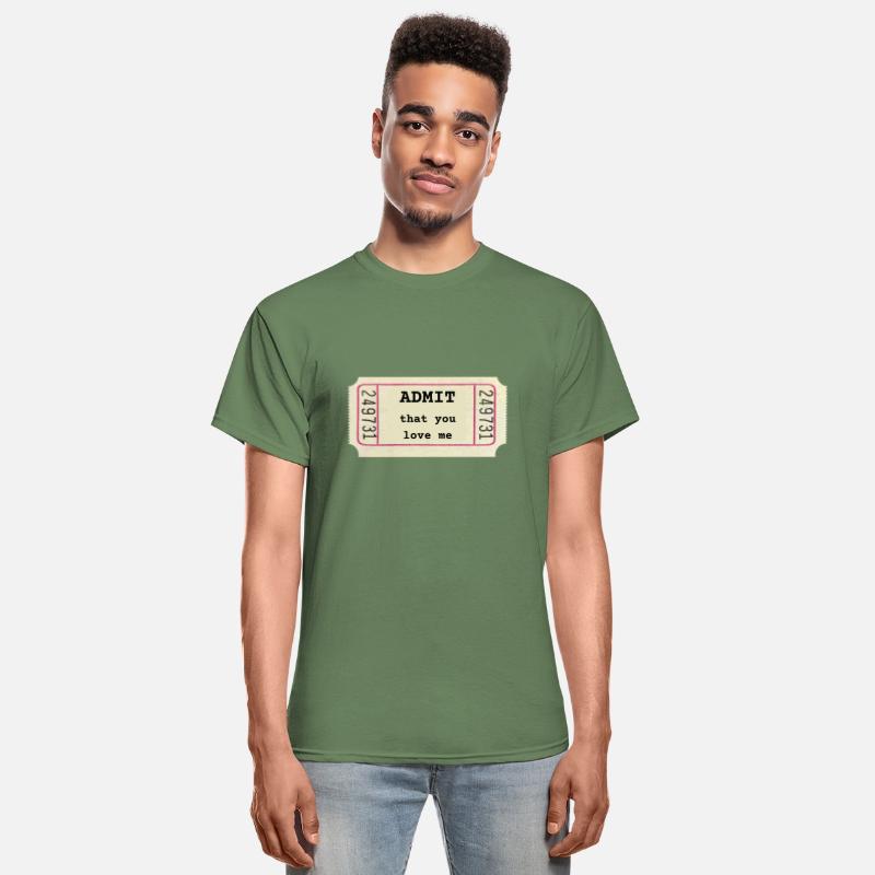 ADMIT that you love me - Funny love quote - ticket