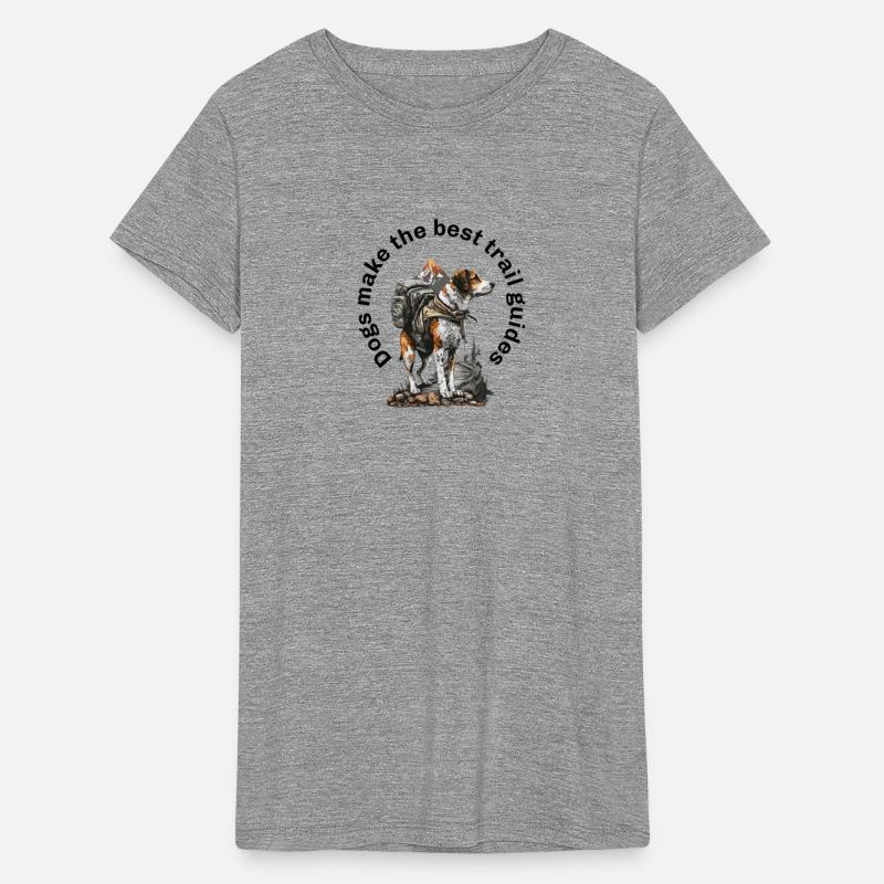 Adventure Dog with Backpack and Mountain Scene