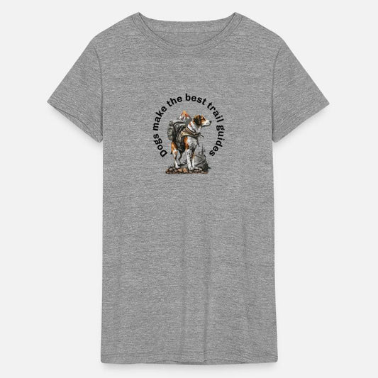 Adventure Dog with Backpack and Mountain Scene