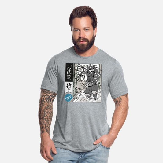 Aesthetic samurais master Comic Strip style