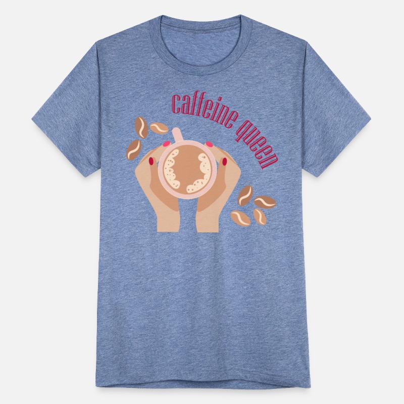 Сaffeine queen with coffee mug in her hands