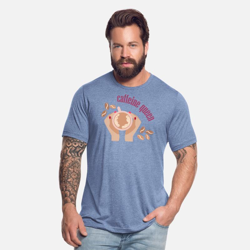 Сaffeine queen with coffee mug in her hands