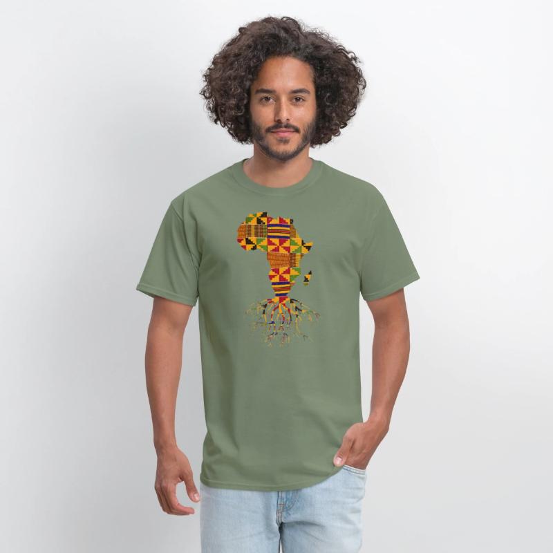Africa Map Traditional Kente Cloth African Roots