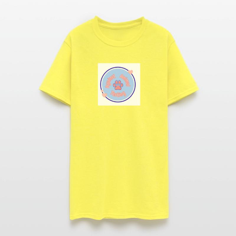 Against Animal Testing Paw Emblem