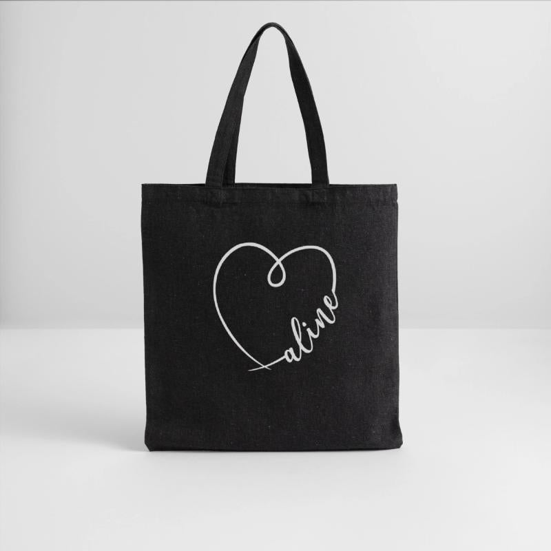 Aline Name Heart Calligraphy