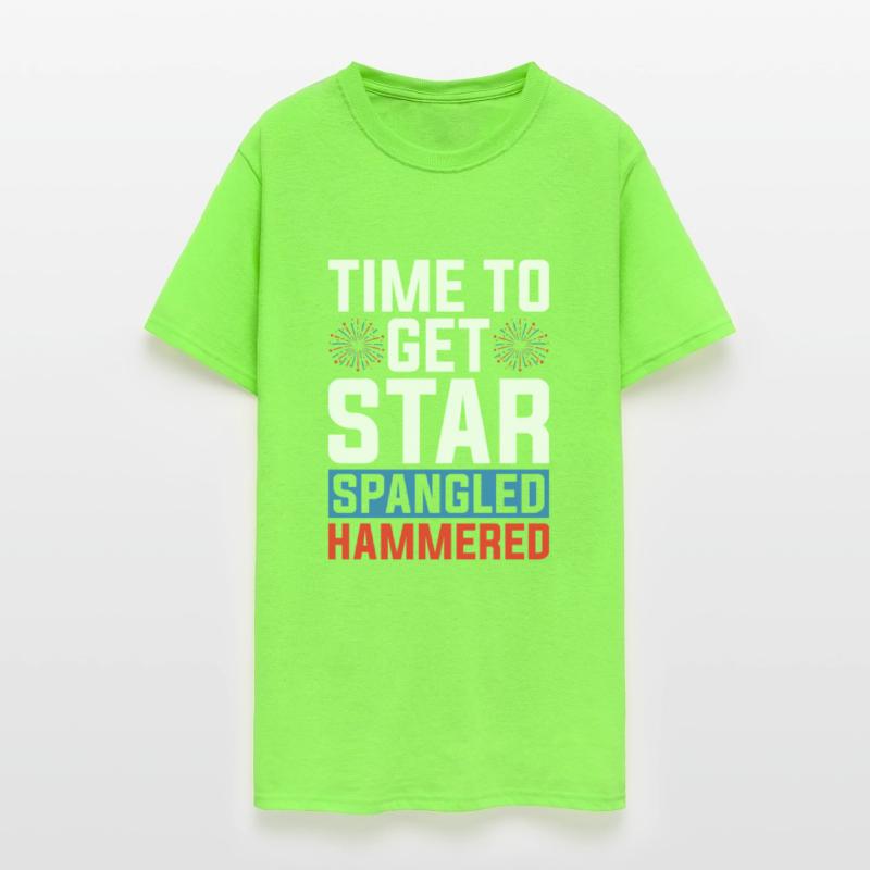 American 4th Of July Star Spangled Hammered