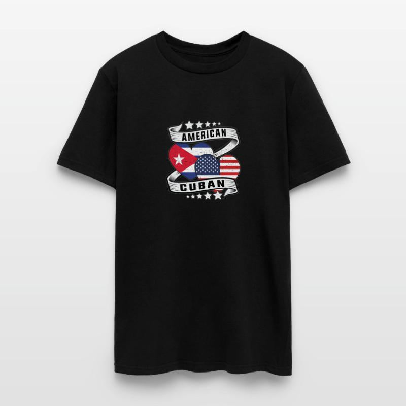 American and Cuban flag Half Cuban half American