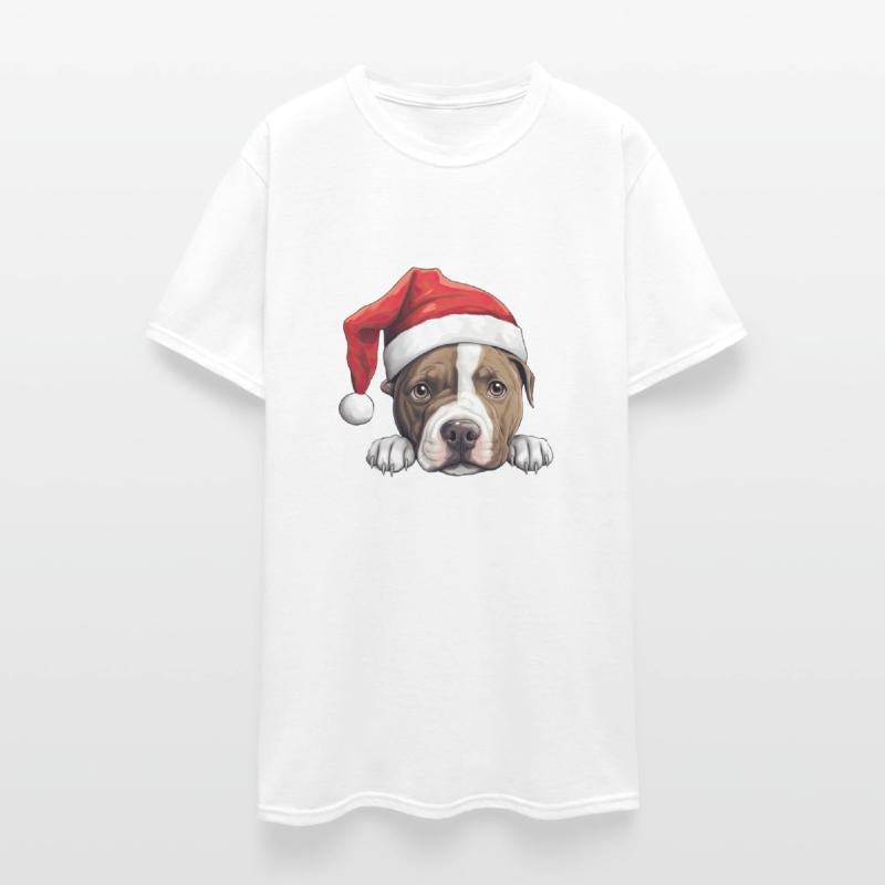 American Staffordshire Terrier Christmas dog