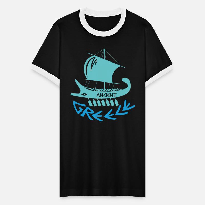 Ancient Greece with ancient ship