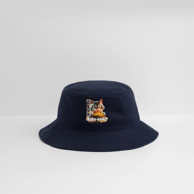 Angry Cat Eating Spicy Ramen Design