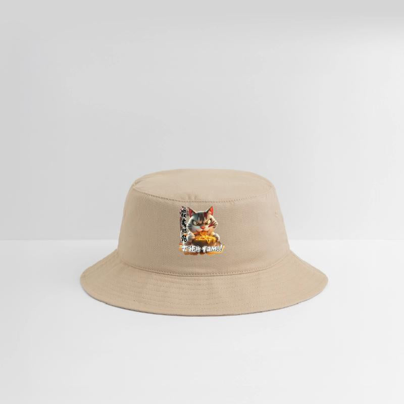 Angry Cat Eating Spicy Ramen Design