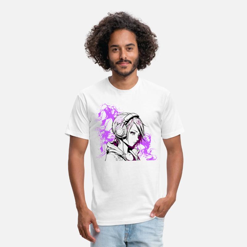 Anime Girl with headphones