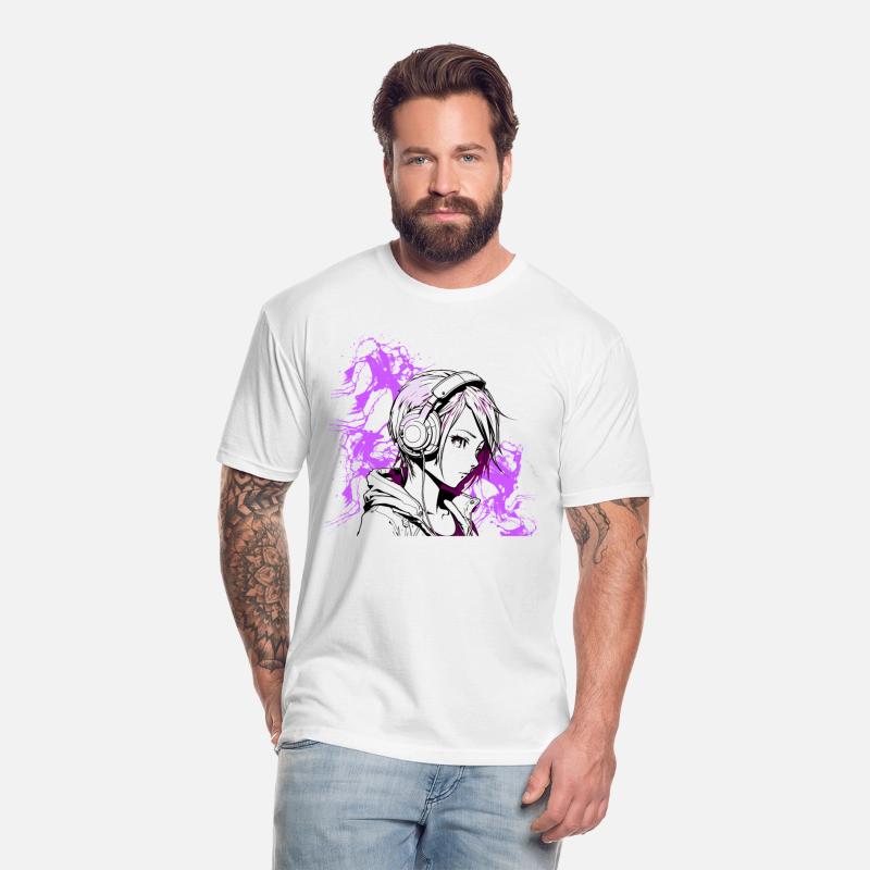 Anime Girl with headphones