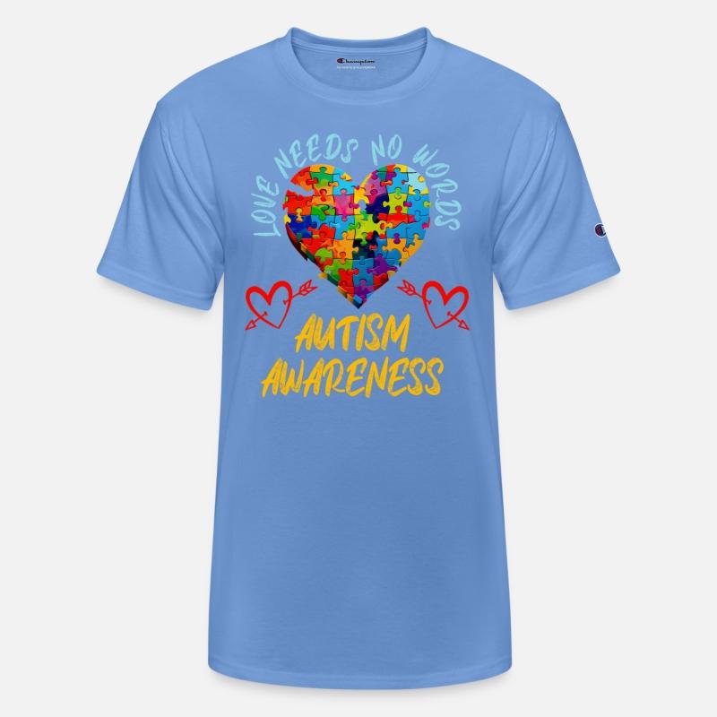 Autism awareness colorful puzzle heart