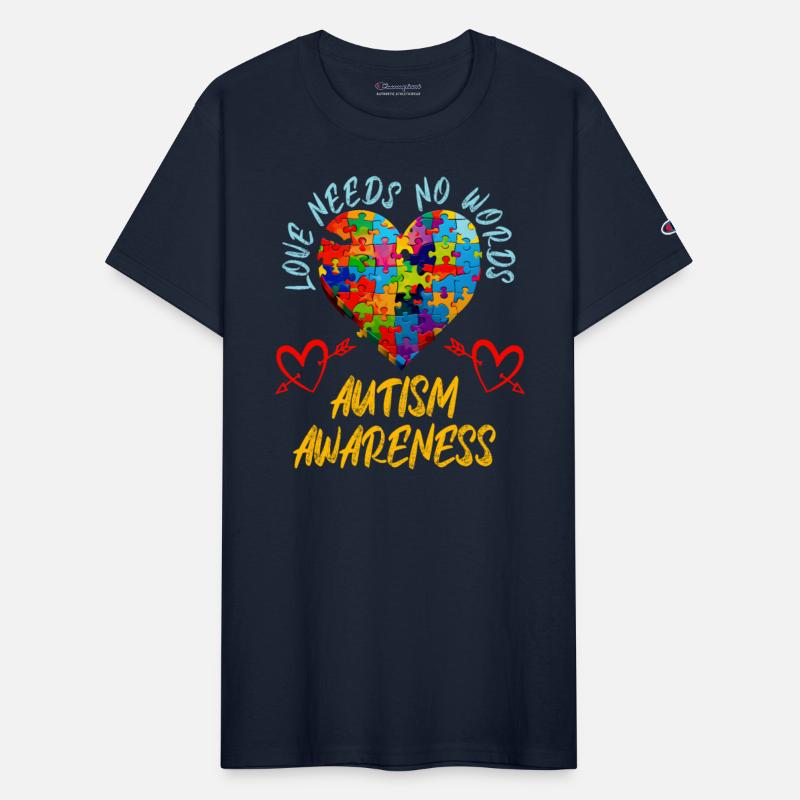 Autism awareness colorful puzzle heart