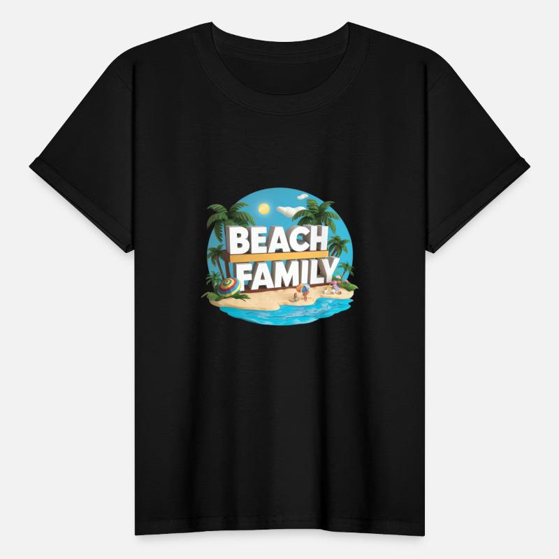 Awsome Colored Beach Family Kids T-Shirt