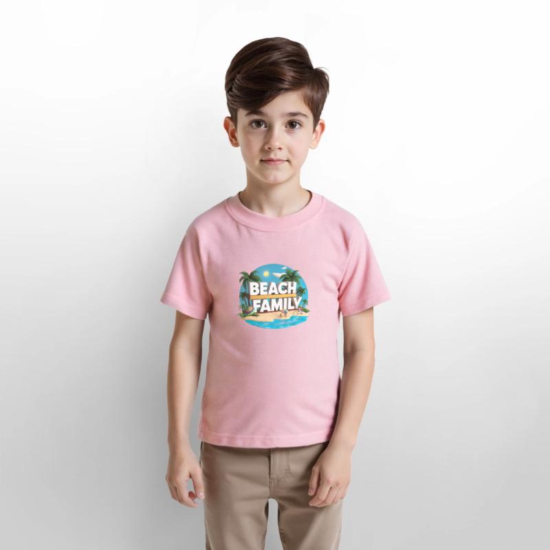 Awsome Colored Beach Family Kids T-Shirt