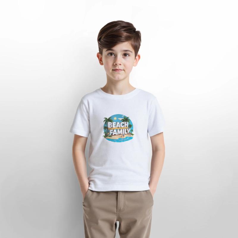Awsome Colored Beach Family Kids T-Shirt