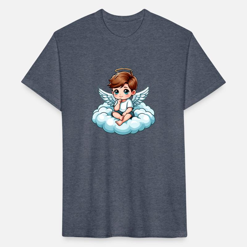 Baby angels on a cloud