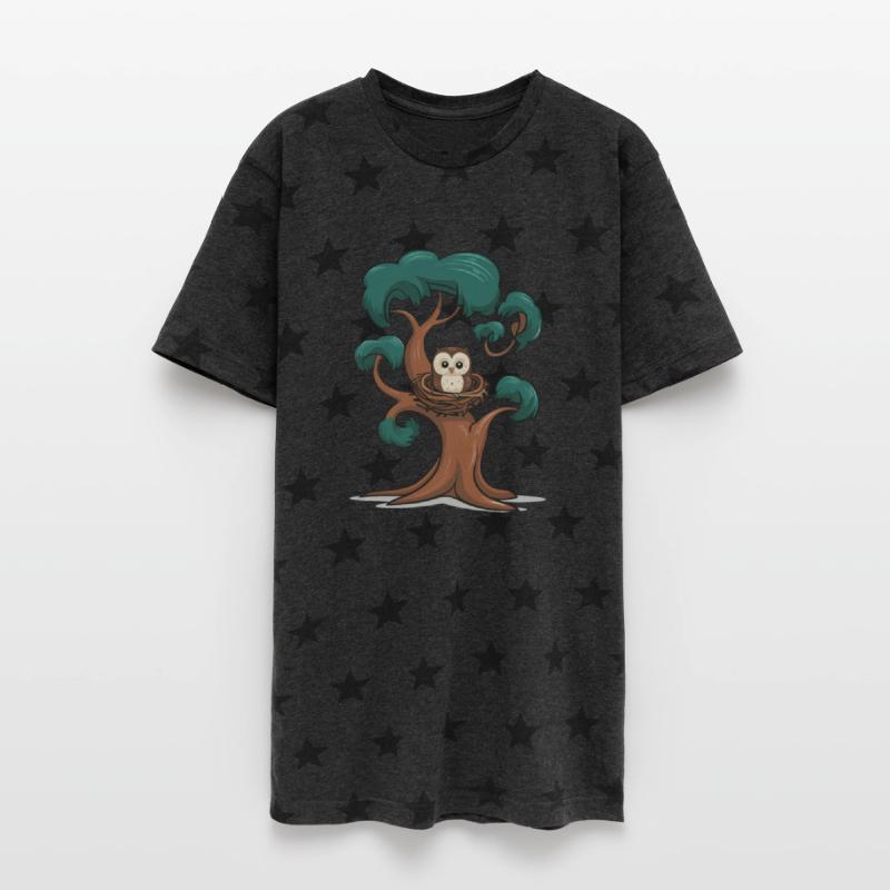 Baby Owl In Nest On a Tree