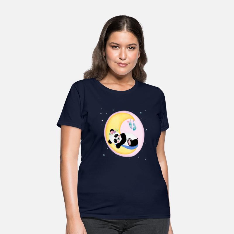 Baby Panda Girl with floral wreath