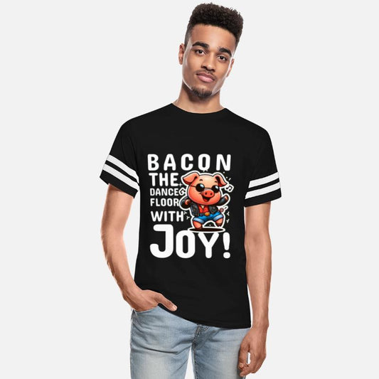 Bacon the dance floor with joy pig in disco