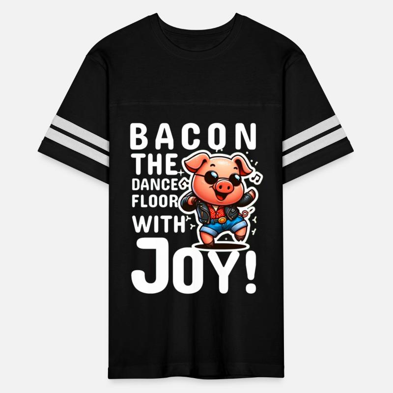 Bacon the dance floor with joy pig in disco