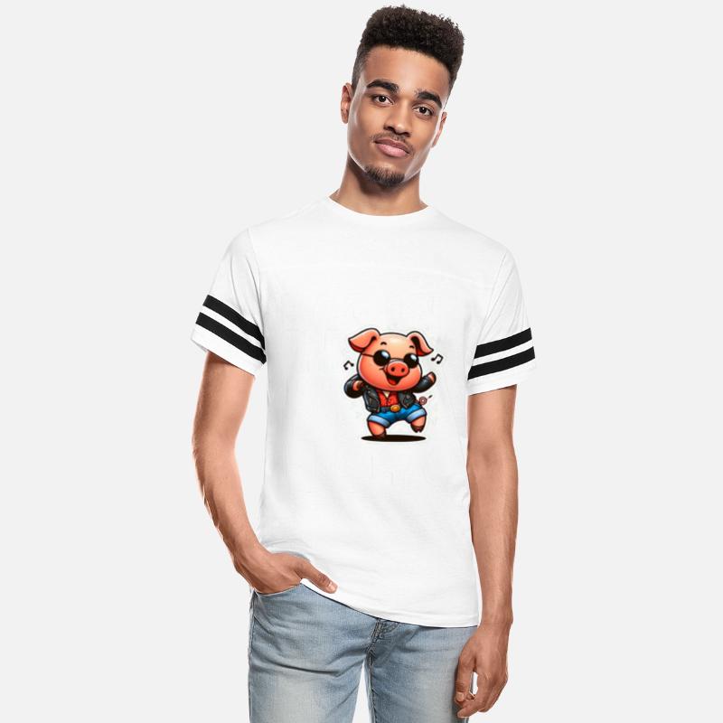 Bacon the dance floor with joy pig in disco