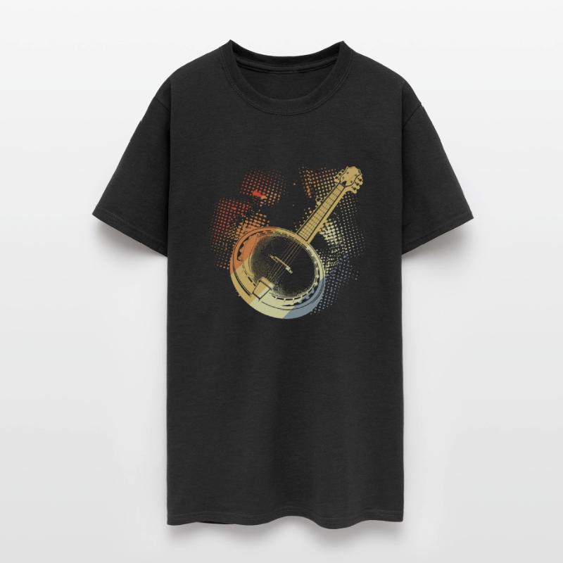 Banjo Drawing Retro Style