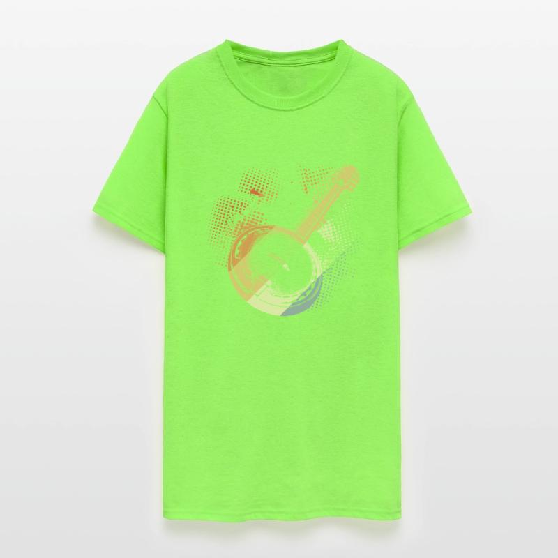 Banjo Drawing Retro Style