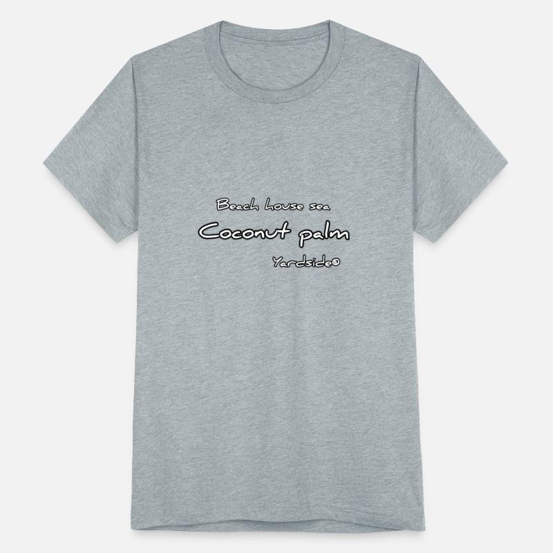 Beach house sea Coconut palm Yardside font logo