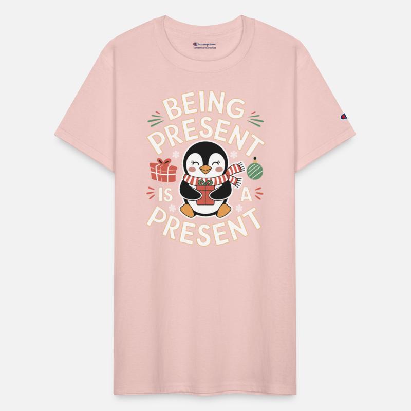 Being Present Is A Present Mindfulness Penguin