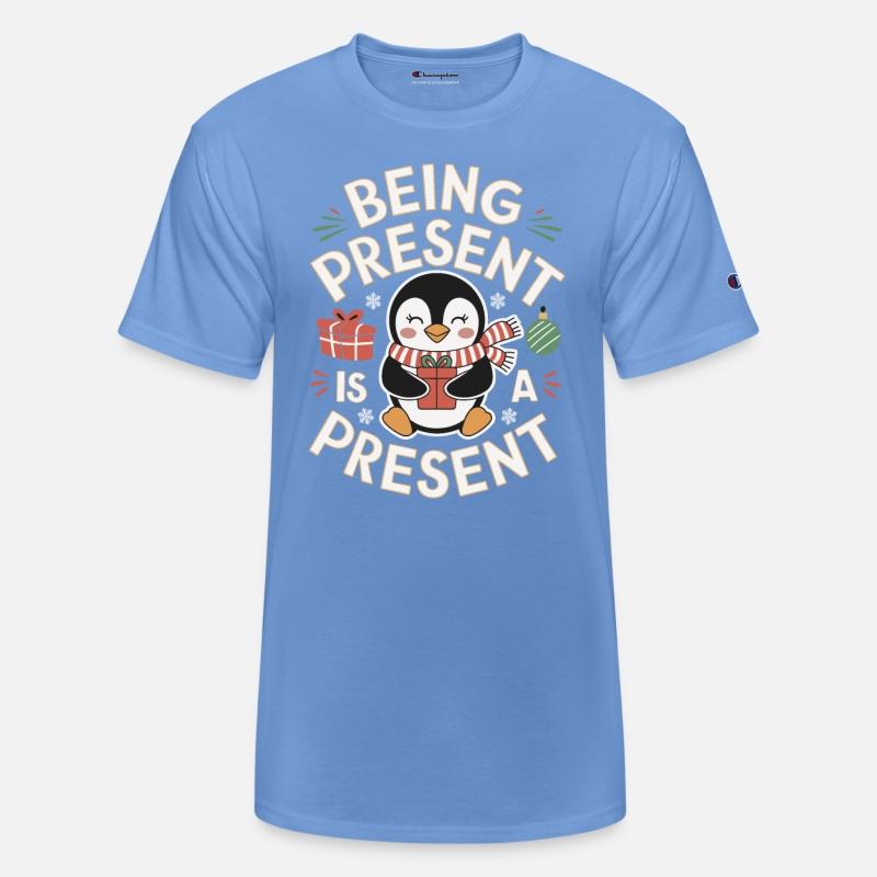 Being Present Is A Present Mindfulness Penguin