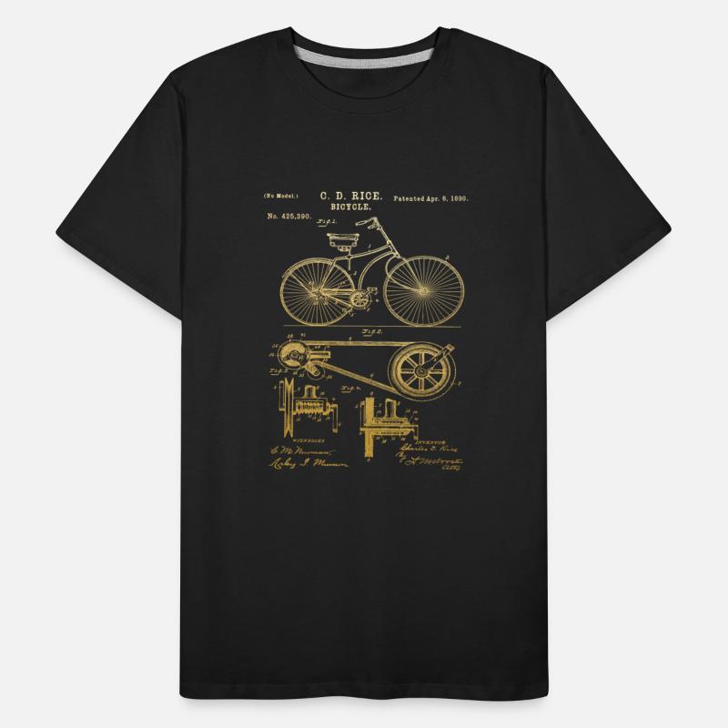 Bicycle diagram 1890 Bicycle Patent love Gift Idea