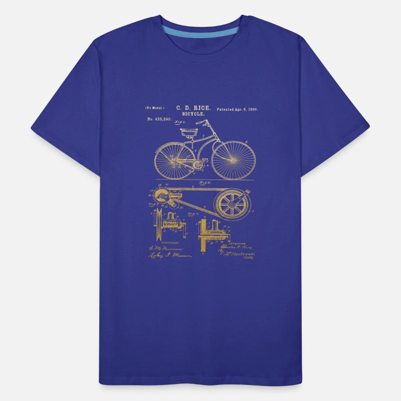Bicycle diagram 1890 Bicycle Patent love Gift Idea